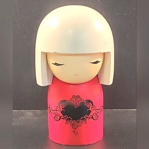 Kimmi Doll Kimmidoll Collection Ami Love Wood Kokeshi 4" Pink White Heart